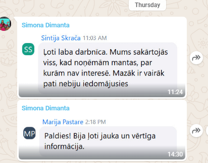 Sintija Skrača — par darbnīcu, mantu nopēšana