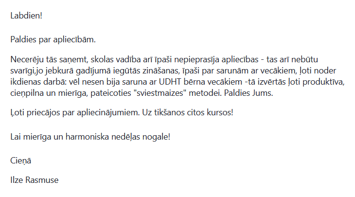 Ilze Rasmuse — saruna ar UDHT bērna vecākiem, sviestmaizes metode