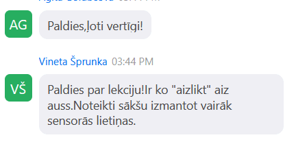 Vineta Šprunka — sensorās lietiņas, aiz auss idejas