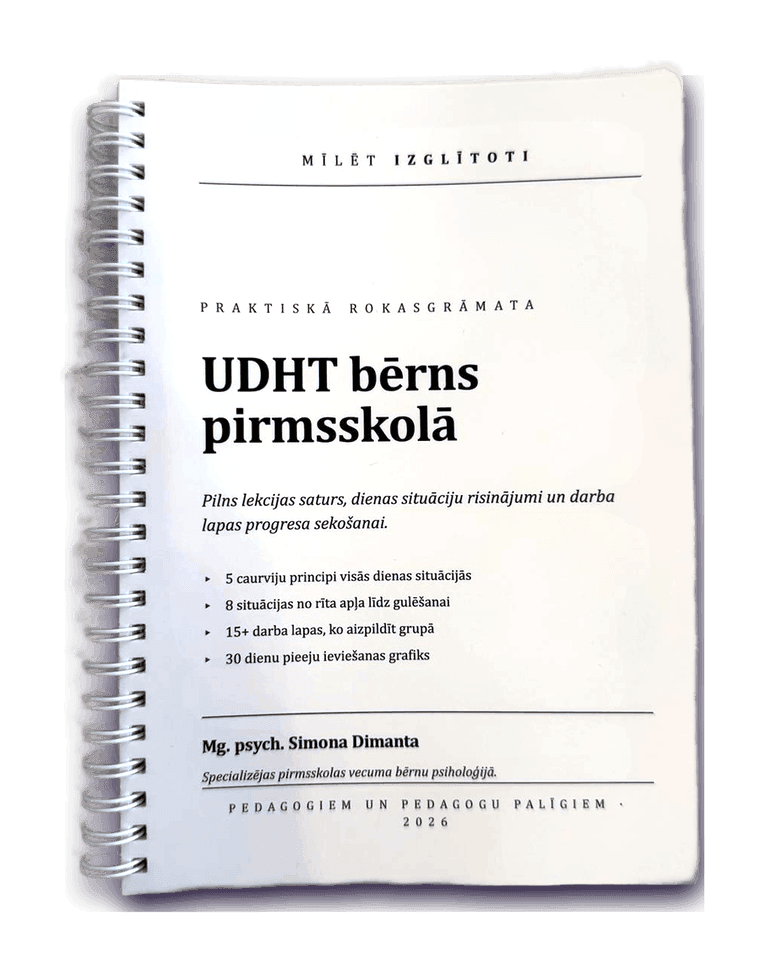 Vāks: Kā atbalstīt bērnu ar UDHT pirmsskolā